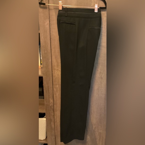 Cambio Elegant Black Wool Trouser  Pants with Satin trim. - Picture 5 of 11